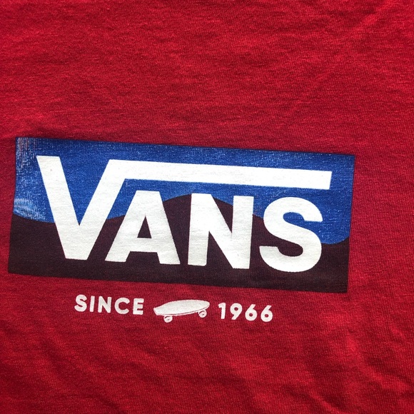 Vans Off The Wall Red Graphic T-Shirt Junior Boys Size M(10-12) Classic-Fit Tee - Picture 3 of 13